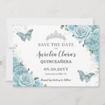 Türkisblume Quinceanera Süße 16 Schmetterlinge