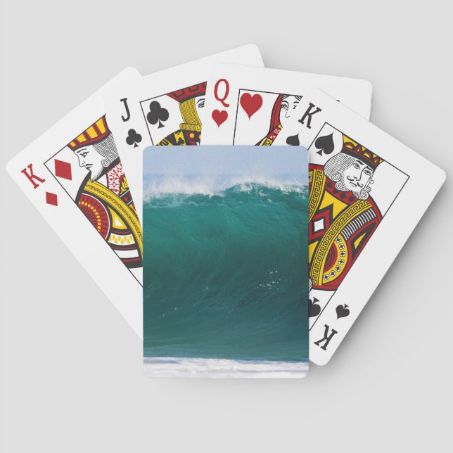 Türkisblume Spielkarten (Rückseite)