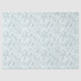 Türkisblumen-Serie Design 6 Gewebepapier Seidenpapier