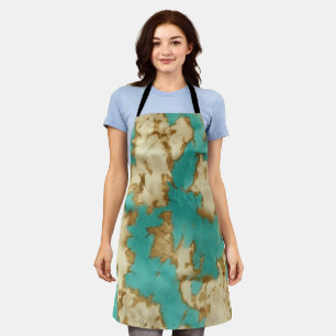 Türkisbraun Creme Animal Cowhide Western Schürze