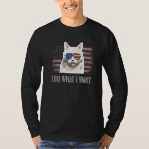 Türkisch Angora Katze I tun, was ich Gewollt Retro T-Shirt