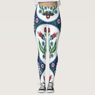 Türkisch arabisch, Tulpe Blume, nahtlos Muster. Leggings