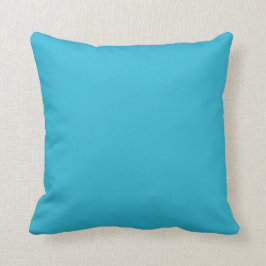  Türkisch blau - aquamarines Aquablau in fester Fa Kissen