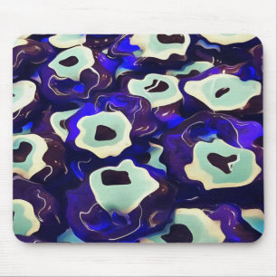 Türkisch Boncuk Eye Shaped Amulet Bizarre Art Mousepad