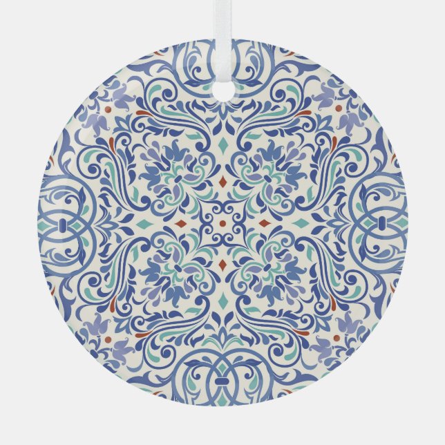 Türkisch farbig: Endlose Tile Elegance. Ornament Aus Glas (Vorderseite)