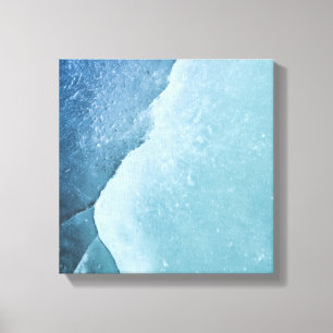 Türkisch-türkis Ice Abstrakte Kunst Leinwanddruck