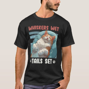 Türkisch Van Katze SCHNURRBAR NASSE SCHWÄNZE SET L T-Shirt