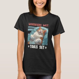 Türkisch Van Katze SCHNURRBART NASSE SCHWÄNZE SET T-Shirt