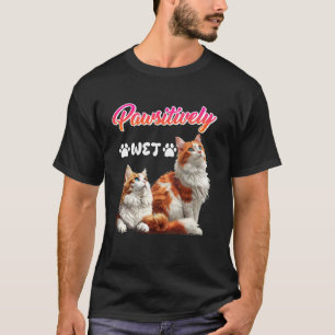 Türkisch Van Schwimmende Katze PAWSITIV NASS Türki T-Shirt