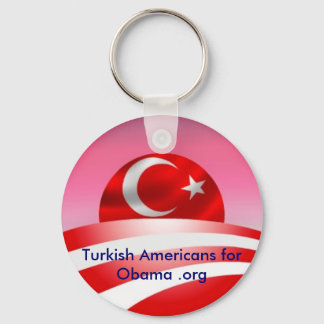 Türkische Amerikaner für Obama .org Schlüsselkette Schlüsselanhänger