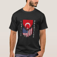 Türkische amerikanische Flaggen gezapft Türkei T S