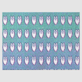 Türkische Angora Katze - Blaues Mit Augen Angora Seidenpapier