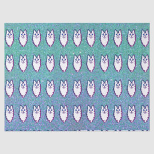 Türkische Angora Katze - Blaues Mit Augen Angora Seidenpapier