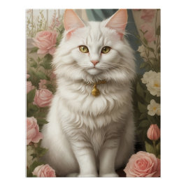 Türkische Angora-Katze Poster