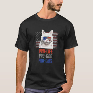 Türkische Angora-Katze Pro Leben Pro Gott Pro Katz T-Shirt