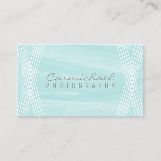 Türkische Aquarell Deko Business Card Visitenkarte (Vorderseite)