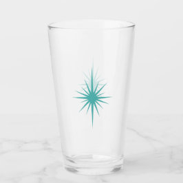 Türkische Atomische Sternexplosion Retro Mitteljah Glas
