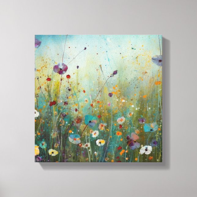 Türkische Blume Kunst Landschaftsgestaltung Leinwanddruck (Vorderseite)