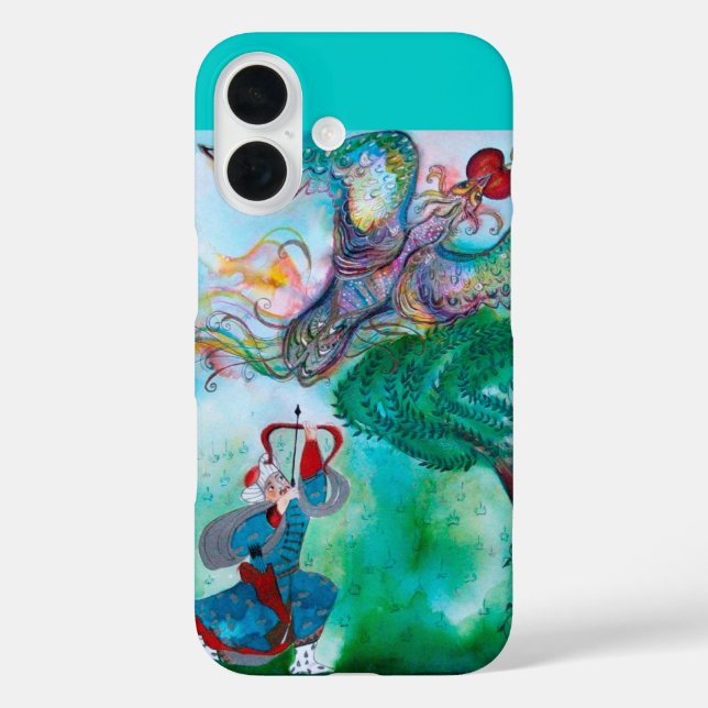 TÜRKISCHE FAIRY TALE / PHOENIX UND ARCHER Aquamari iPhone 16 Hülle (Rückseite)