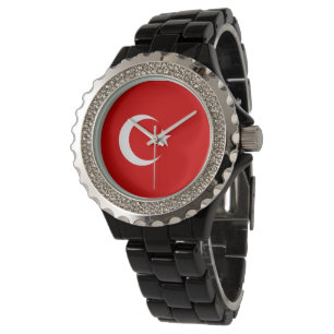 Türkische Flagge Armbanduhr