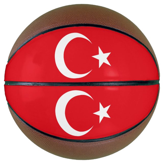 Türkische Flagge Basketball (Vorderseite)