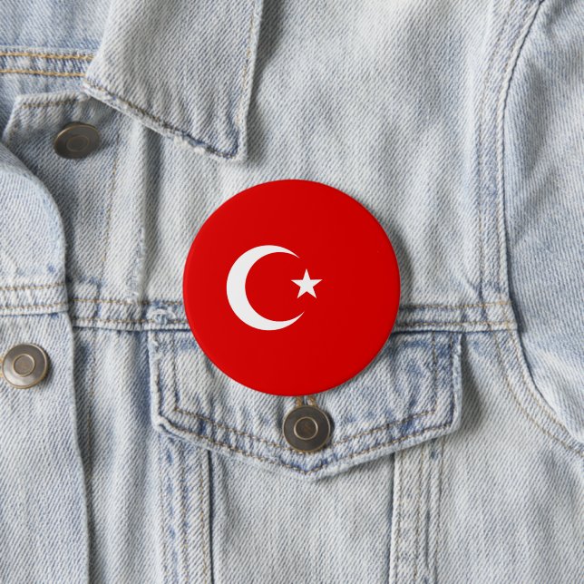 Türkische Flagge Button (Beispiel)