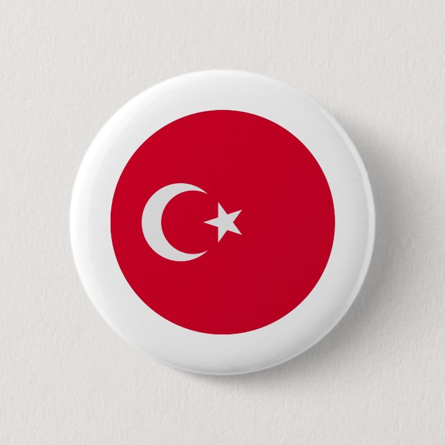 Türkische Flagge Button (Vorderseite)