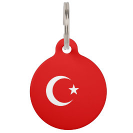 Türkische Flagge Haustiermarke
