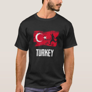 Türkische Flagge Jersey Türkisches Fußballteam Tür T-Shirt