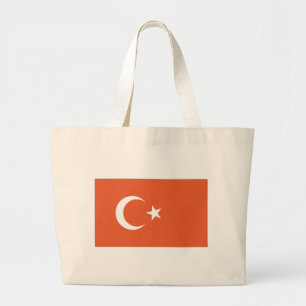 Türkische Flagge Jumbo Stoffbeutel