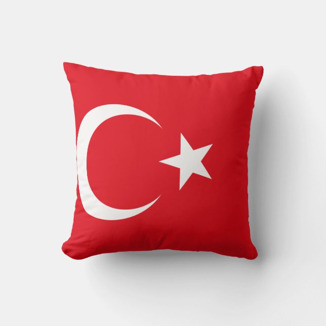 Türkische Flagge Kissen (Vorderseite)