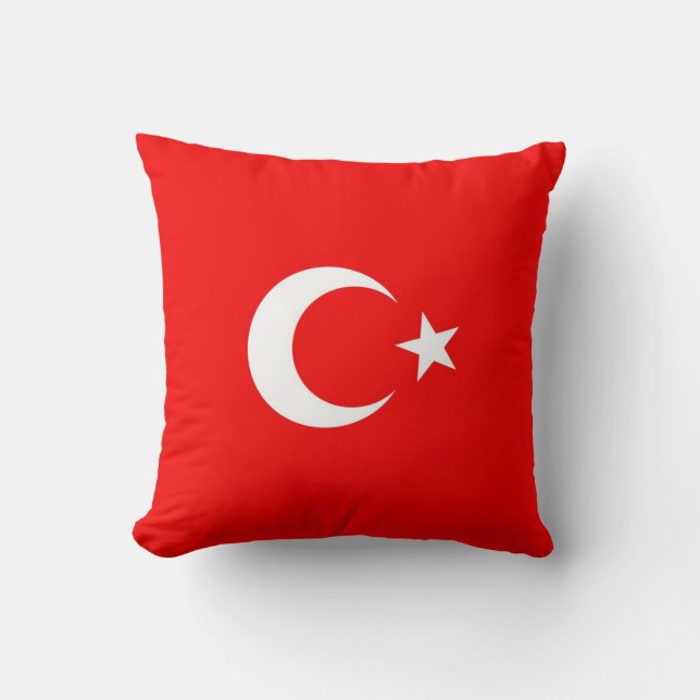 Türkische Flagge Kissen (Vorderseite)