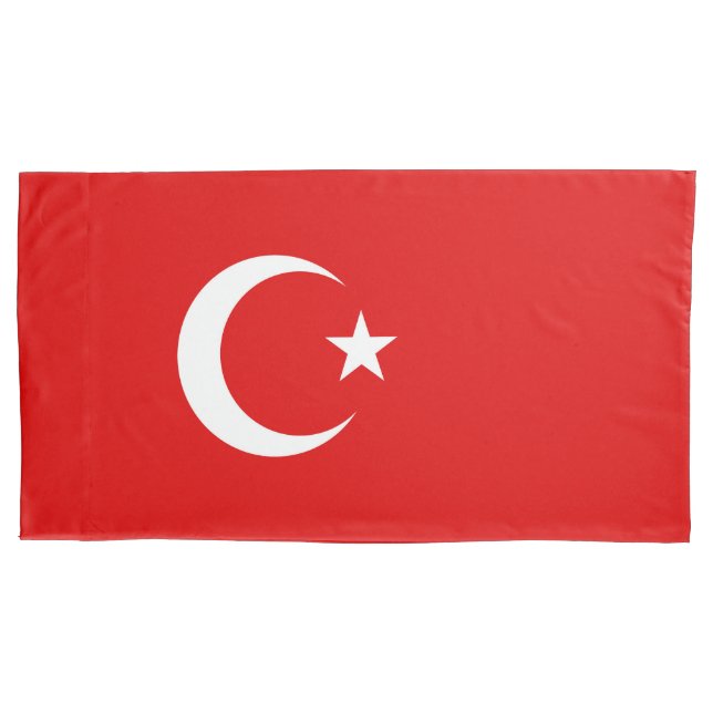 Türkische Flagge Kissenbezug (Vorderseite)
