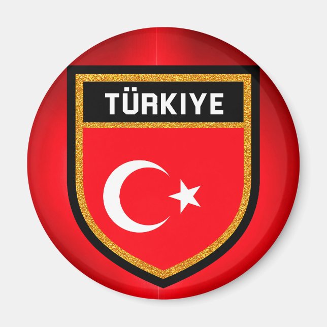 Türkische Flagge Magnet (Vorne)