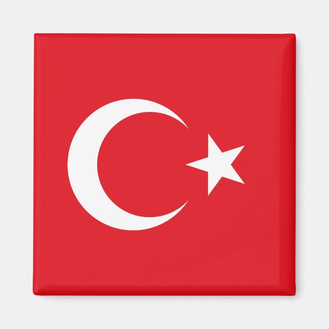 Türkische Flagge Magnet (Vorne)