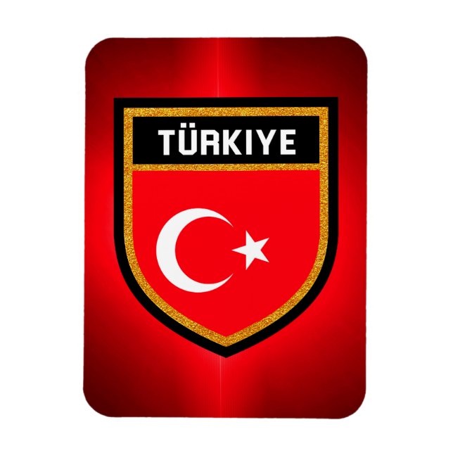 Türkische Flagge Magnet (Vertikal)