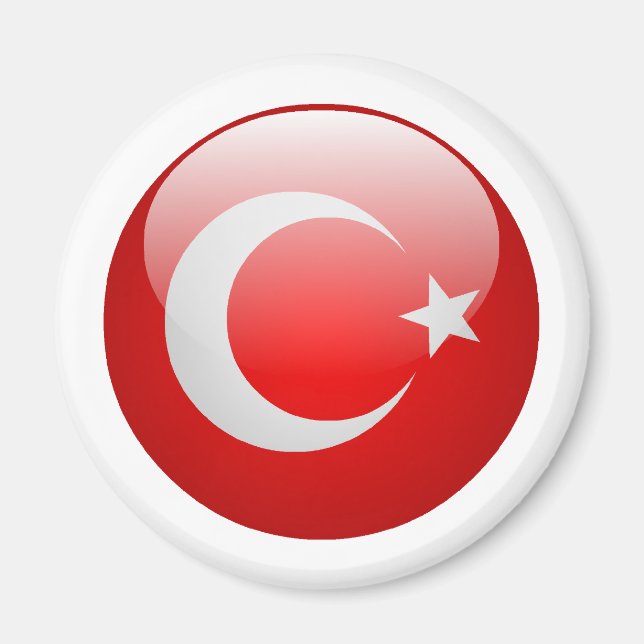 Türkische Flagge Magnet (Vorne)