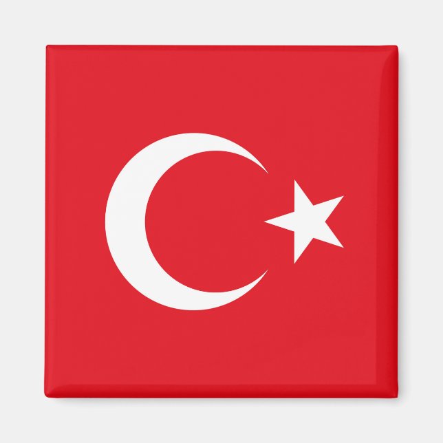 Türkische Flagge Magnet (Vorne)