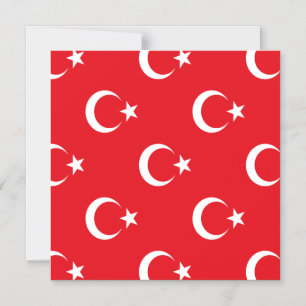 Türkische Flagge Magneteinladung