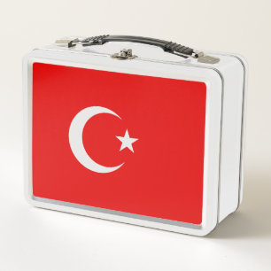 Türkische Flagge Metall Brotdose