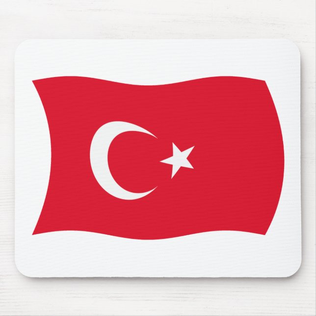 Türkische Flagge Mousepad (Vorne)