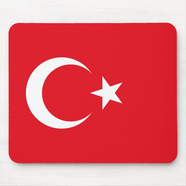 Türkische Flagge Mousepad (Vorne)