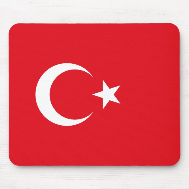 Türkische Flagge Mousepad (Vorne)