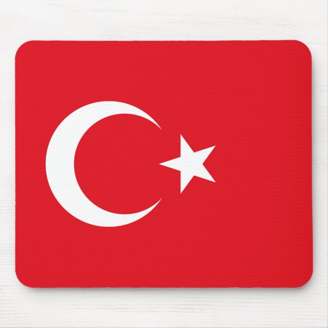 Türkische Flagge Mousepad (Vorne)