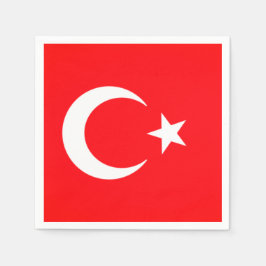 Türkische Flagge Napkins Serviette