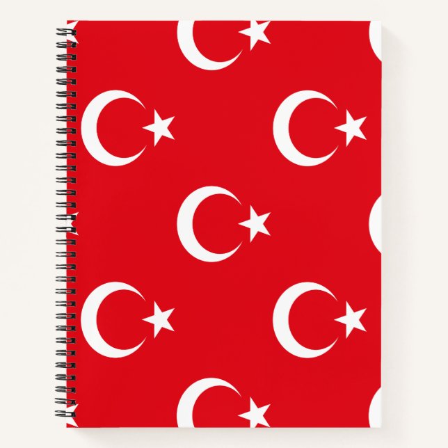 Türkische Flagge Notizbuch (Vorderseite)