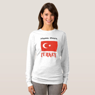 Türkische Flagge Personalisiert T-Shirt