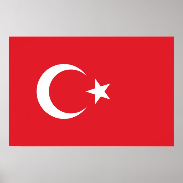 Türkische Flagge Poster (Vorne)
