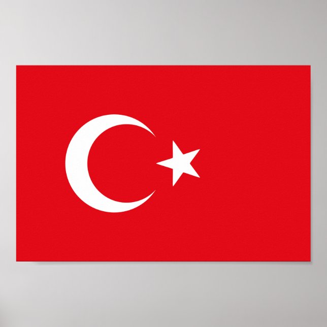 Türkische Flagge Poster (Vorne)