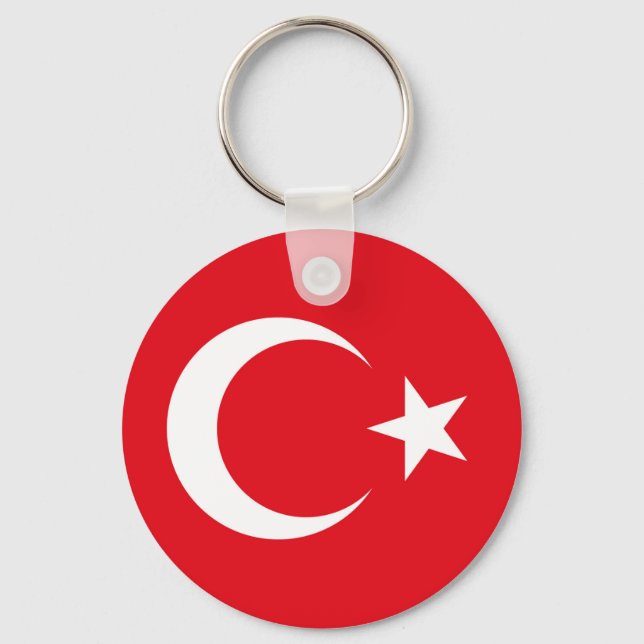 Türkische Flagge Schlüsselanhänger (Vorderseite)